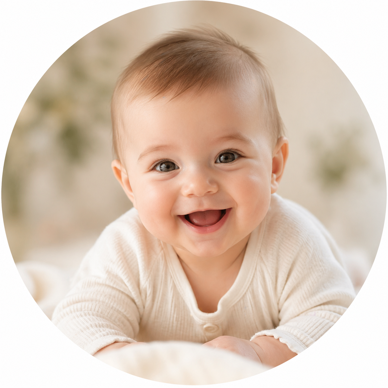 Baby smiling