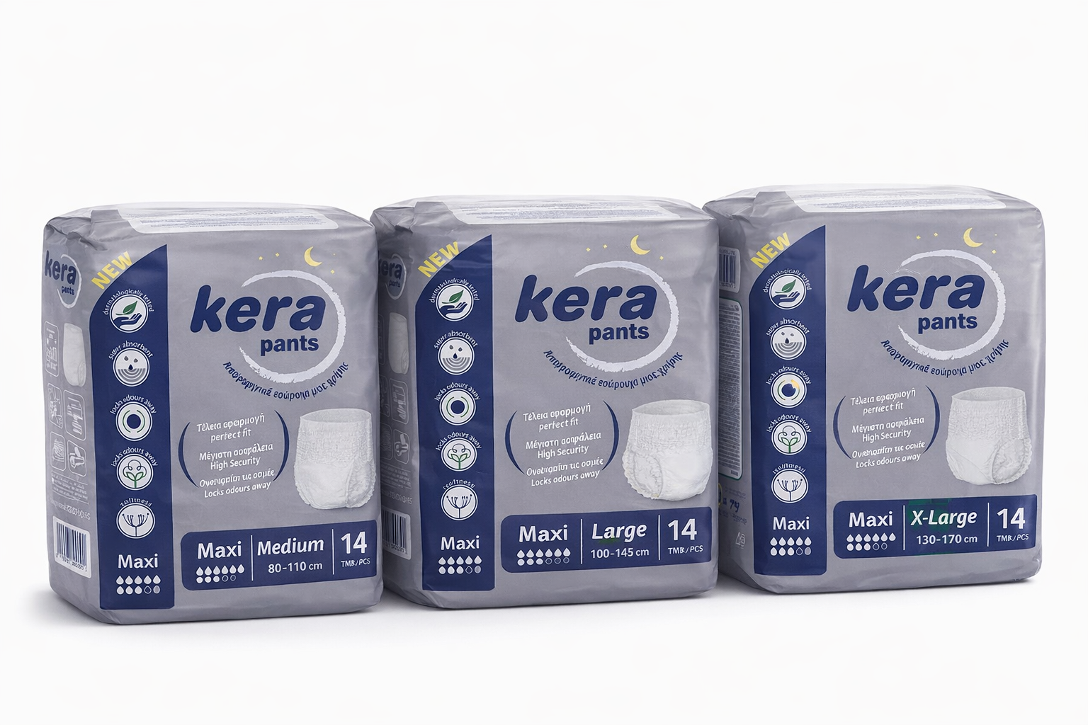 Πάνα ακράτειας βρακάκι kera maxi Large 14τμχ