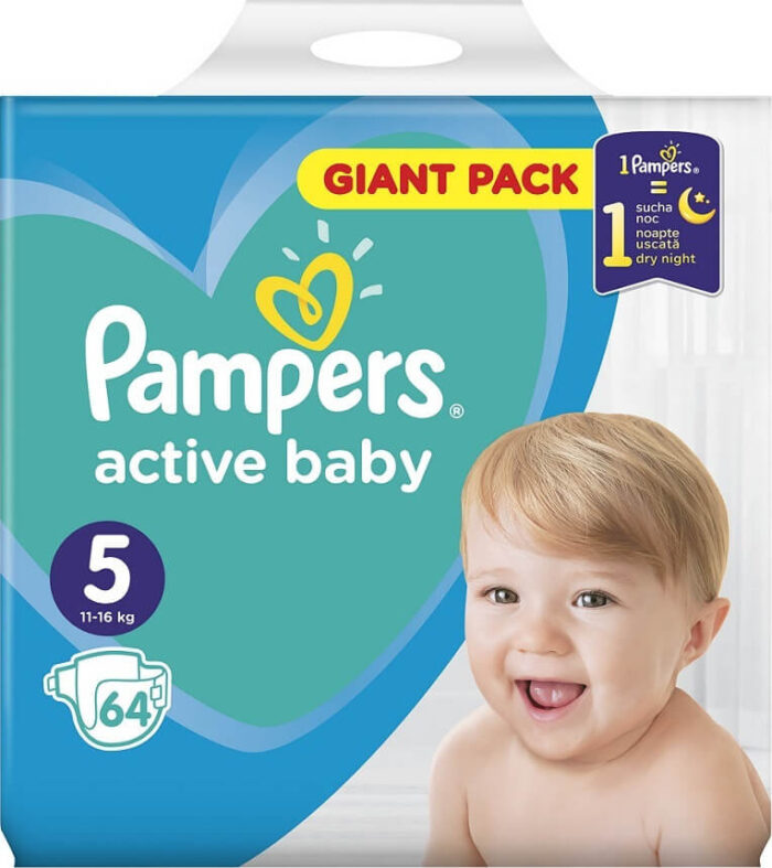 pampers active baby giant n5