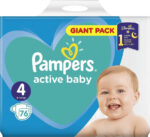 Pampers Active Baby Giant Pack+ Νο4 (9-14kg) 76 τεμ