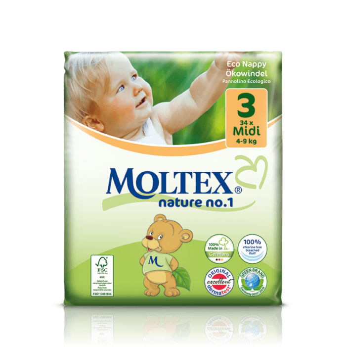 Moltex Midi no3 4-9kg 34 τεμαχίων