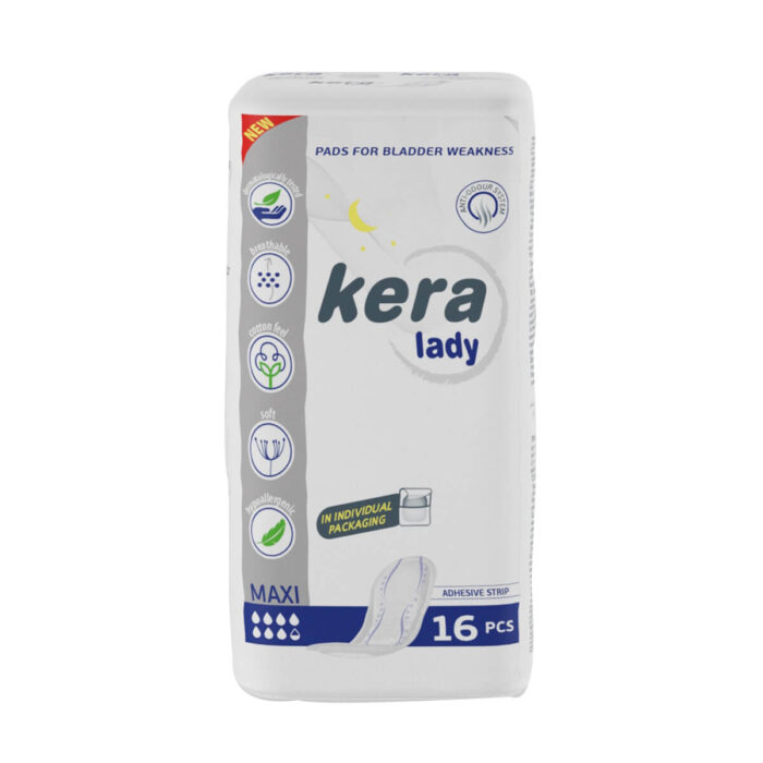 Σερβιέτες ακράτειας kera Lady Maxi 16 τεμαχίων - 2