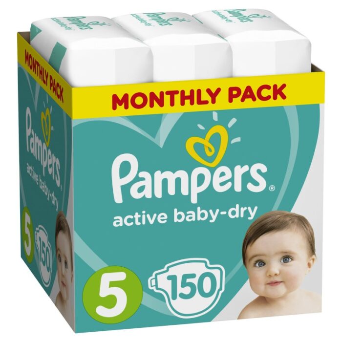 OUT -Pampers Active Baby Monthly Pack Νο5 (11-16kg) 150τεμ