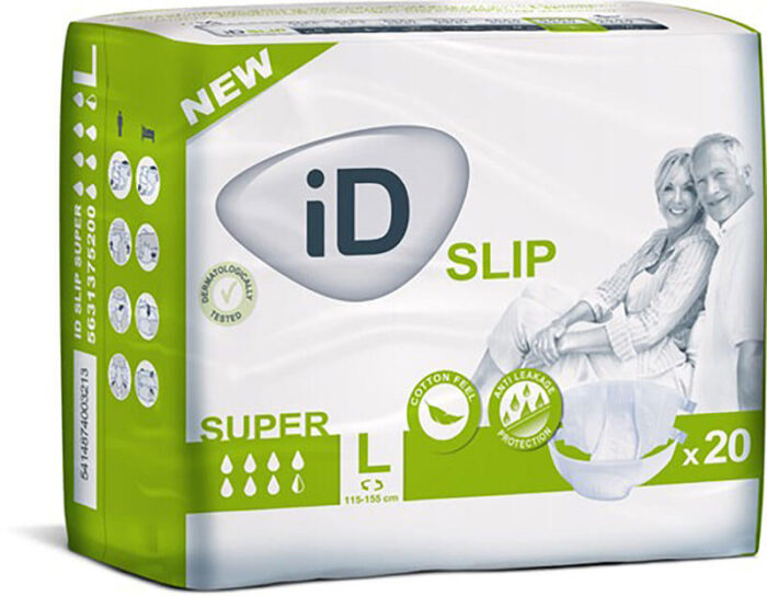 Πάνες ακράτειας ID Slip Large Super 20 τεμαχίων (Νυχτός)