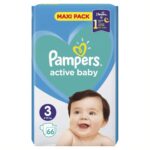 Pampers Active Baby Maxi Pack Νο3 (6-10kg) 66 τεμ
