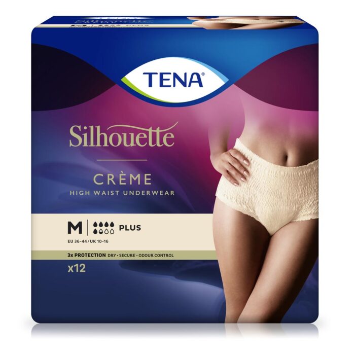TENA Silhouette Plus Crème - Εσώρουχο για την ακράτεια Medium 12τμχ