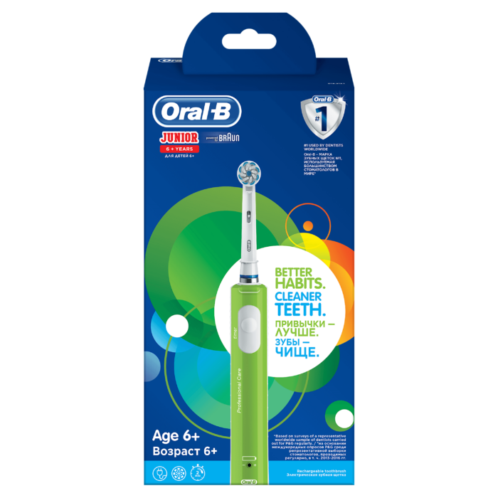 Oral-B Junior Ηλεκτρική Οδοντόβουρτσα Για Παιδιά Ηλικίας 6+ Πράσινο - 2