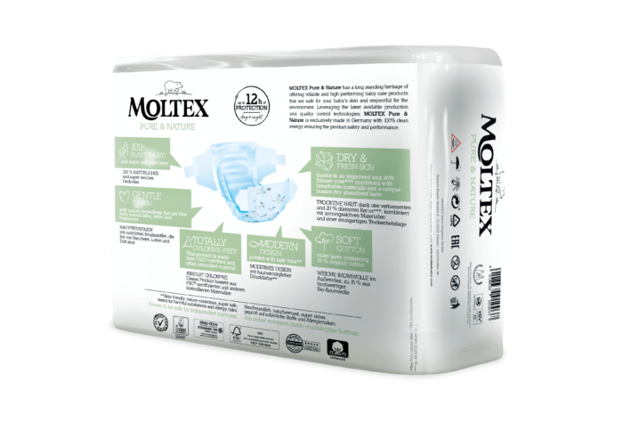 MOLTEX pure & nature no1  2-4 kg  22 τεμάχια