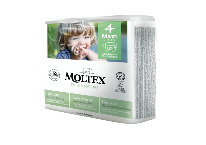 Moltex pure & nature maxi no4 7-18kg 29 τεμαχίων
