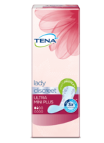 Tena Lady Discreet Ultra Mini Plus Σερβιέτακια για Ελαφριά Ακράτεια, 24 τεμάχια