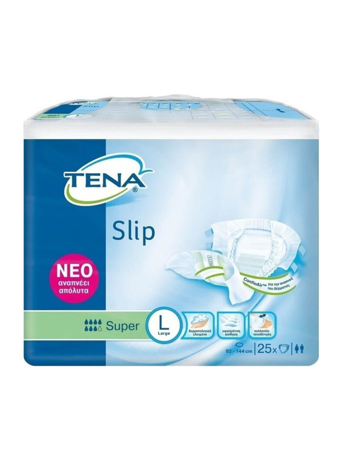 Tena Slip Large Super 25 τεμαχίων Πάνες ακράτειας