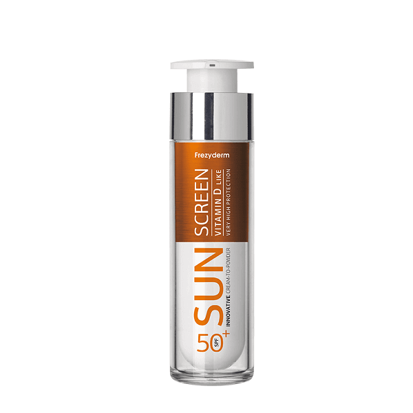 Frezyderm-Sun-Screen-Cream-to-Powder-Vitamin-D-Like-SPF50-50ml Frezyderm Sun Screen Cream to Powder Vitamin D like SPF 50+ Αντηλιακή Κρέμα 50ml.