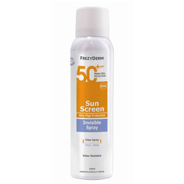 Frezyderm Sun Screen Invisible SPF50+ Αντηλιακό Διάφανο Spray Προσώπου & Σώματος, 200ml Frezyderm Sun Screen Invisible SPF50+ Αντηλιακό Διάφανο Spray Προσώπου & Σώματος, 200ml