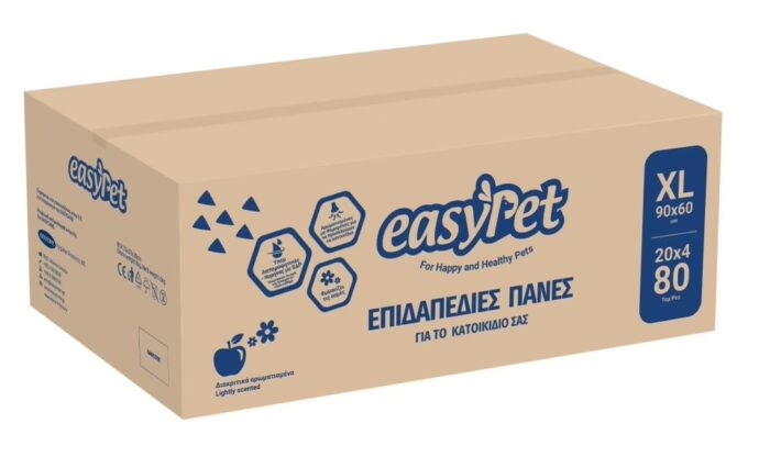 EASYPET Επιδαπέδιες Πάνες για το κατοικίδιο σας - XL -  60x90cm - 20 τεμαχίων - 1