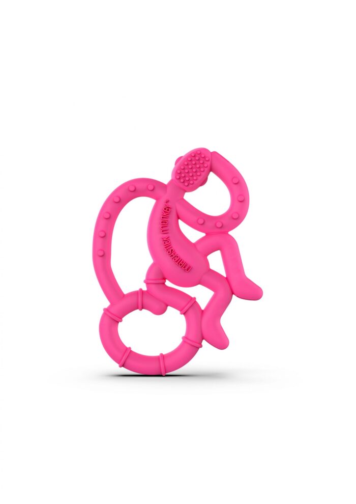 240303 Munchkin MINI MONKEY TEETHER - PINK - 1