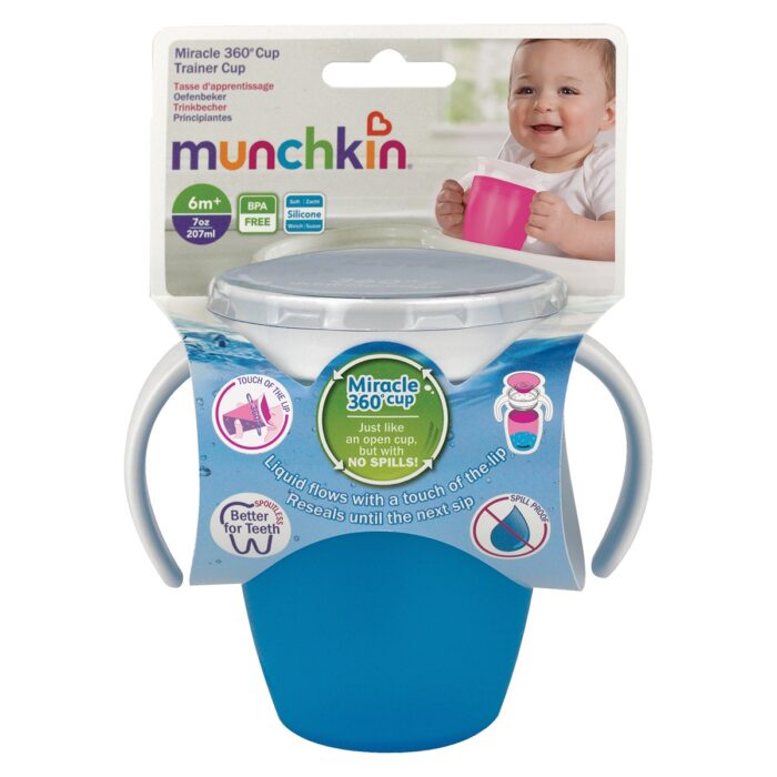 Munchkin MIRACLE 360 TRAINER CUP 207ML BLUE - 1