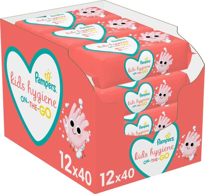 Pampers Kids Hygiene On-the-go (12x40τμχ) 480τμχ