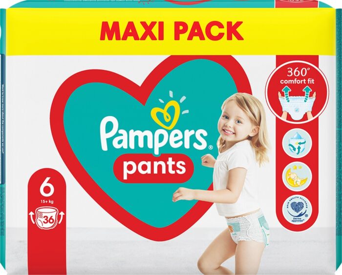 Pampers Pants No 6 (15kg+) 36τμχ Maxi Pack