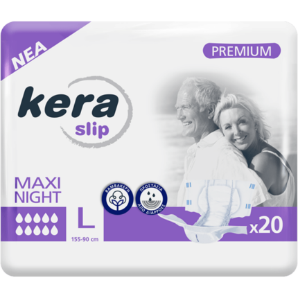KERA Adult Diapers Slip Maxi Night L 20 ( ΝΥΧΤΟΣ ΕΝΙΣΧΥΜΕΝΟ)