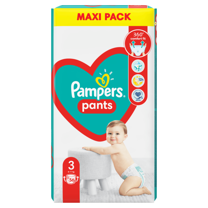 Pampers Pants Νο3 maxi 56TMX (6-11kg) - 4