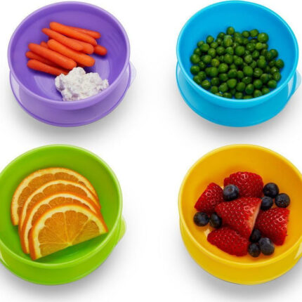 Munchkin Σετ με 4 Πολύχρωμα μπωλ 6m+