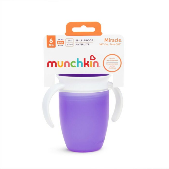 Munchkin Miracle 360° Trainer Cup Purple 207ml - 1