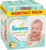 Pampers Premium Care Mega Monthly Pack+ Νο3 (6-10kg) 324 τεμ