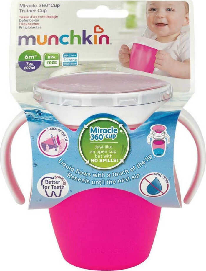 Munchkin Miracle 360° Trainer Cup Fuchsia 207ml - 2