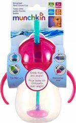 Munchkin Κύπελλο με Καλαμάκι Click Lock Pink 207ml, 6m+ - 1