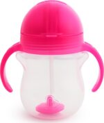 Munchkin Κύπελλο με Καλαμάκι Click Lock Pink 207ml, 6m+