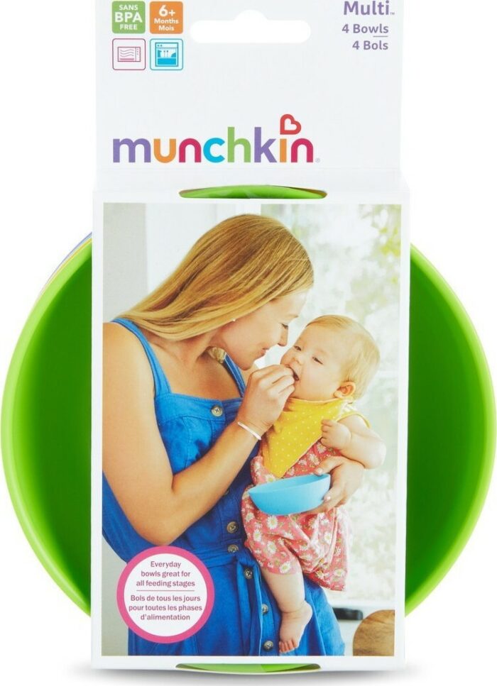 Munchkin Σετ με 4 Πολύχρωμα μπωλ 6m+ - 4