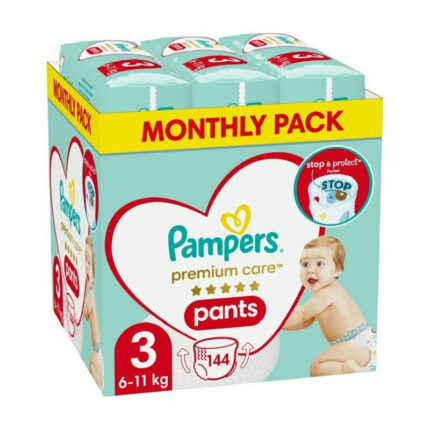 Pampers Premium Care Pants Monthly Pack (144τεμ) Νo3 (6-11kg)