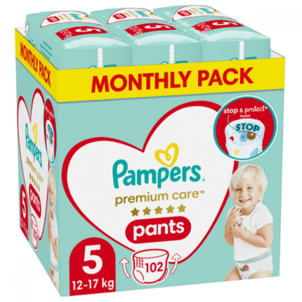 Pampers Premium Care Pants Monthly Pack (102τεμ) Νo5 (12-17kg)
