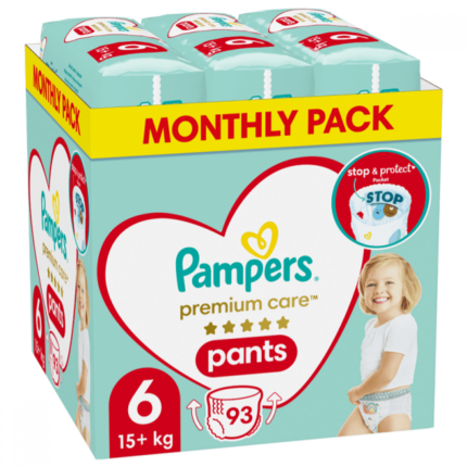 Pampers Premium Care Pants Monthly Pack (93τεμ) Νo6 (15+kg)