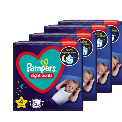 Pampers Night Pants No4 4X25 VP=100 Monthly Pack