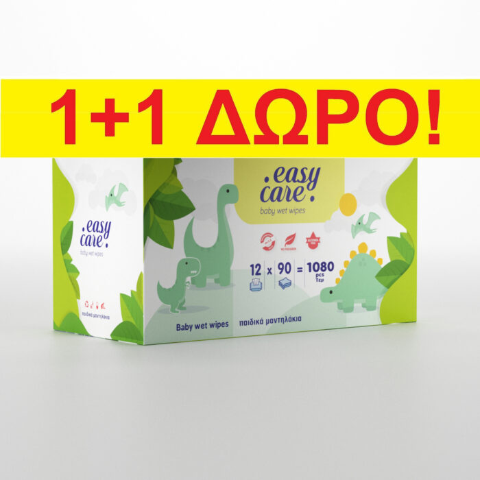 EasyBaby Mωρομάντηλα 24 x 90 (2160) τεμαχίων με καπάκι Monthly Pack