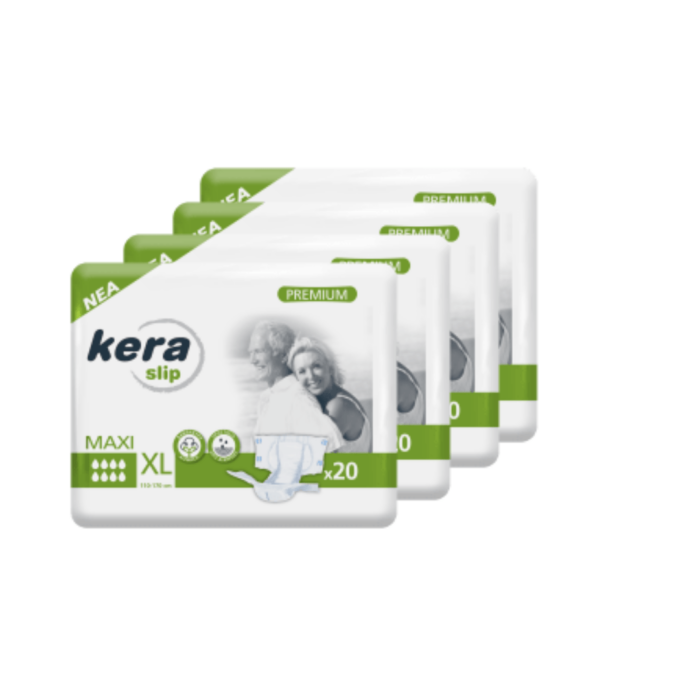 Πανες ακρατειας Kera Slip XLarge Maxi (Νυχτος)  4X20 80τεμαχια