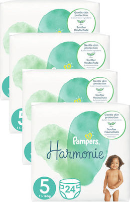 Pampers Harmonie No 5 για 11-16kg 24τμχ x 4 MONTHLY PACK