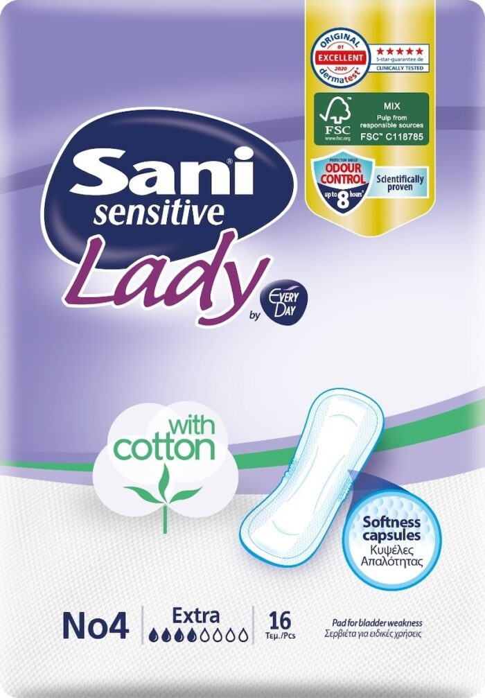 Sani Sensitive Lady Extra No4 12x16τμχ MONTHLY PACK