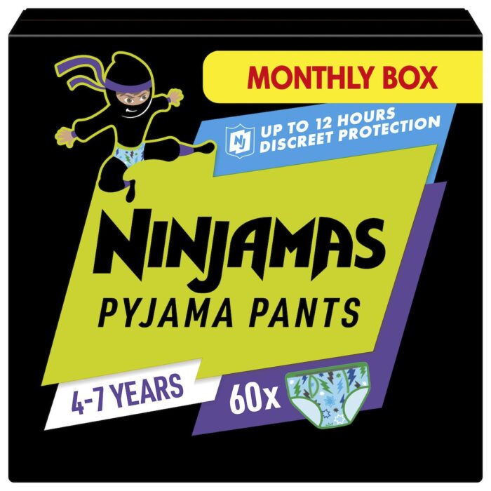 Pampers Πάνες Βρακάκι Ninjamas Boy για 17-30kg 60τμχ