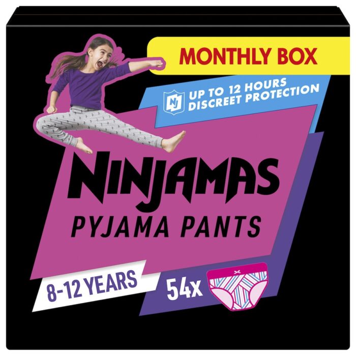8006540630587 Pampers Πάνες Βρακάκι Ninjamas Girl για 27-43kg 54τμχ