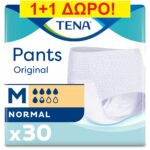Πανα βρακακι TENA pants Normal Medium 30 τεμαχιων (1+1 ΔΩΡΟ = 2Χ30 = 60 ΤΕΜ)