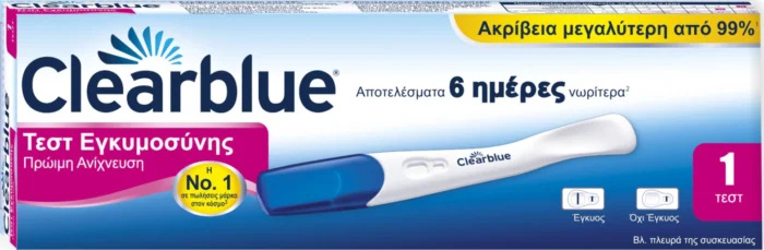 8001090693877 Clearblue Early Τεστ Εγκυμοσύνης Πρόωρης Ανίχνευσης 1 τμχ