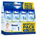Humana 1 Βρεφικό Γάλα έως τον 6ο μήνα 800gr MONTHLY - 0