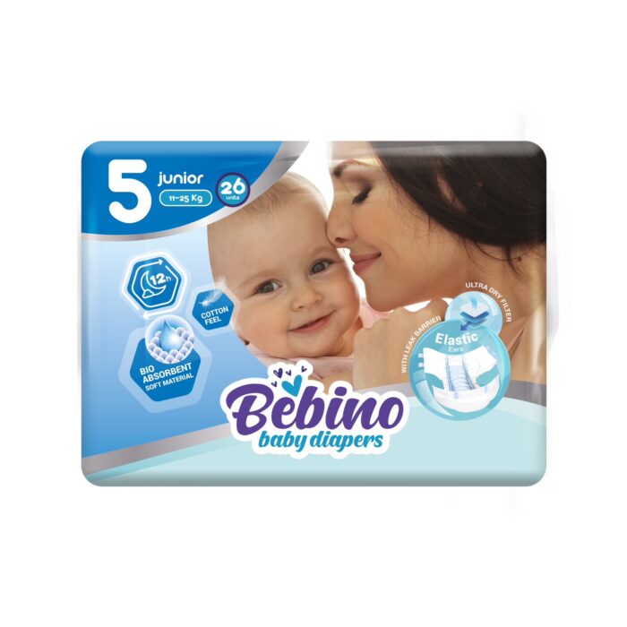 Bebino Monthly pack παιδικες πανες junior no5 11-25 kg 130 τμχ - 2