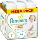 Pampers Πανες Premium Care Pants Mega Pack (81τεμ) Νo7 (17+Kg)