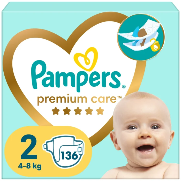 Pampers premium Care Megapack No2 (4-8kg) 136 τεμαχια