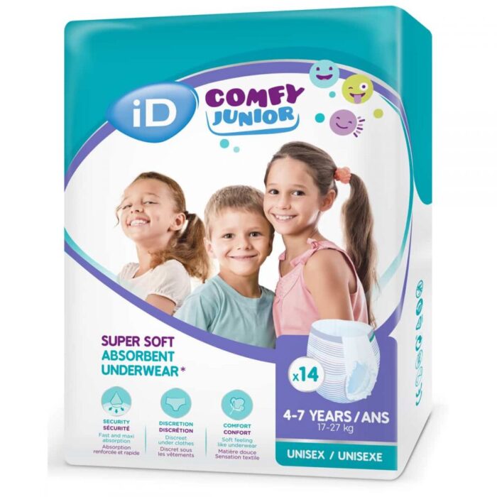 iD Comfy Junior 4-7 Years Pants τεμάχια – Παιδικές πάνες βρακάκι 4 - 7 ετών (17kg-27kg) - 1