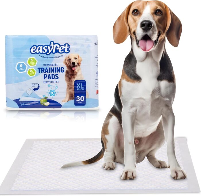 Easypet Επιδαπέδιες Πάνες για το κατοικίδιο σας – XL– 60x90cm – 60 τεμαχίων(30x2) - 1