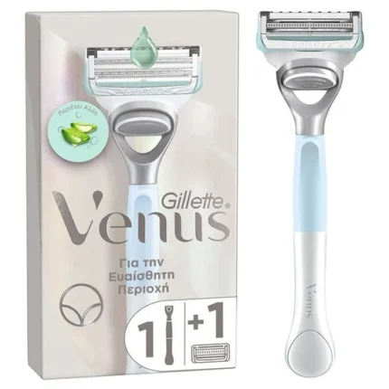 Gillette Venus Fig Γυναικεία Ξυριστική Μηχανή για την Ευαίσθητη Περιοχή & Ανταλλακτική Κεφαλή, 1σετ
